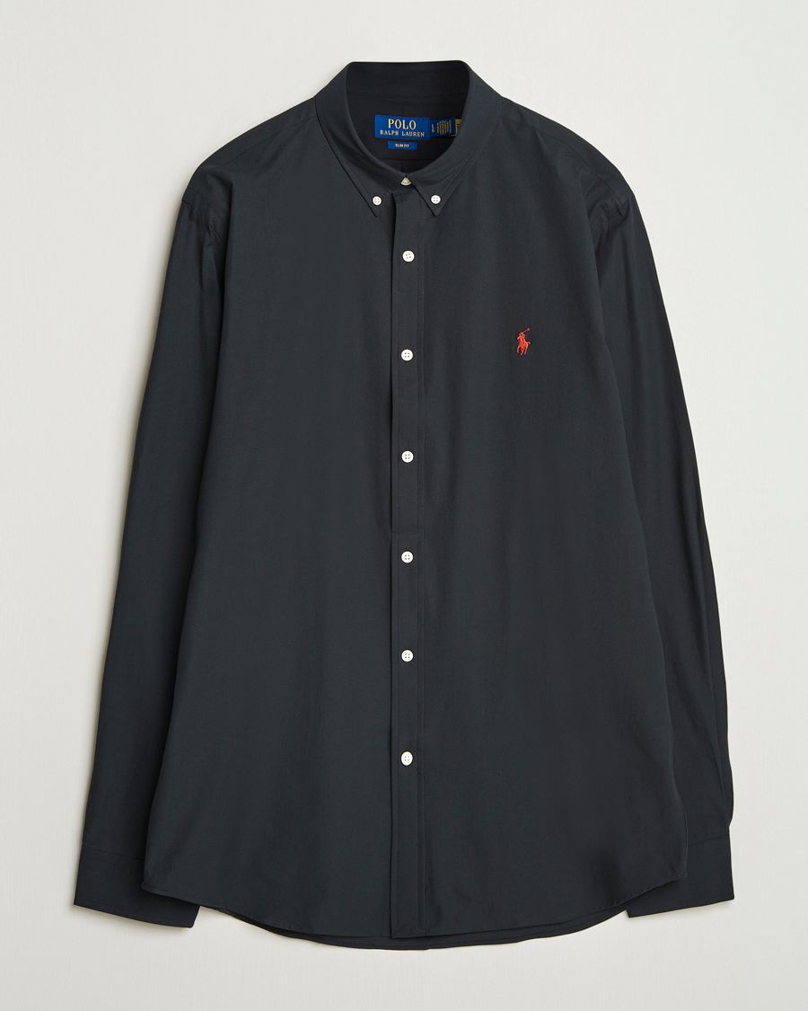 Polo Ralph Lauren Slim Fit Poplin Shirt Polo Black