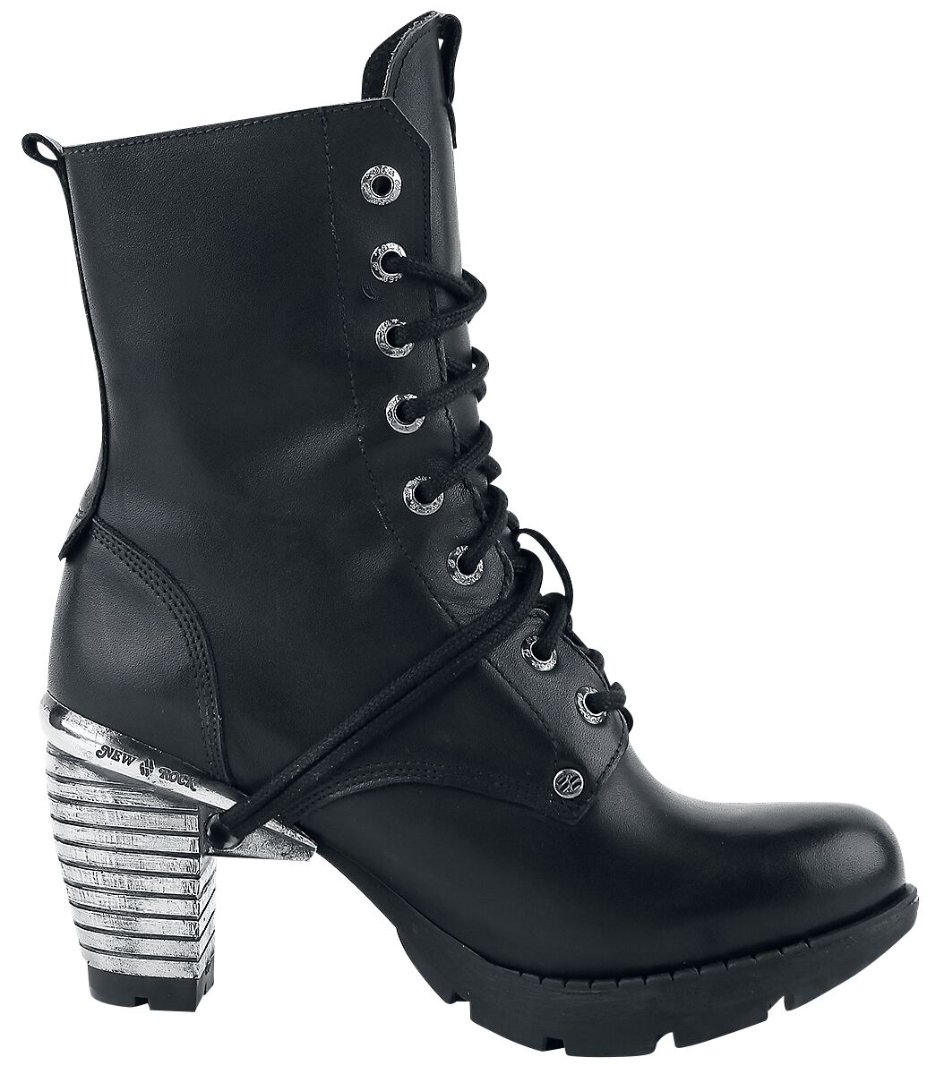 Trail Negro Tacon Acero | New Rock Bottes