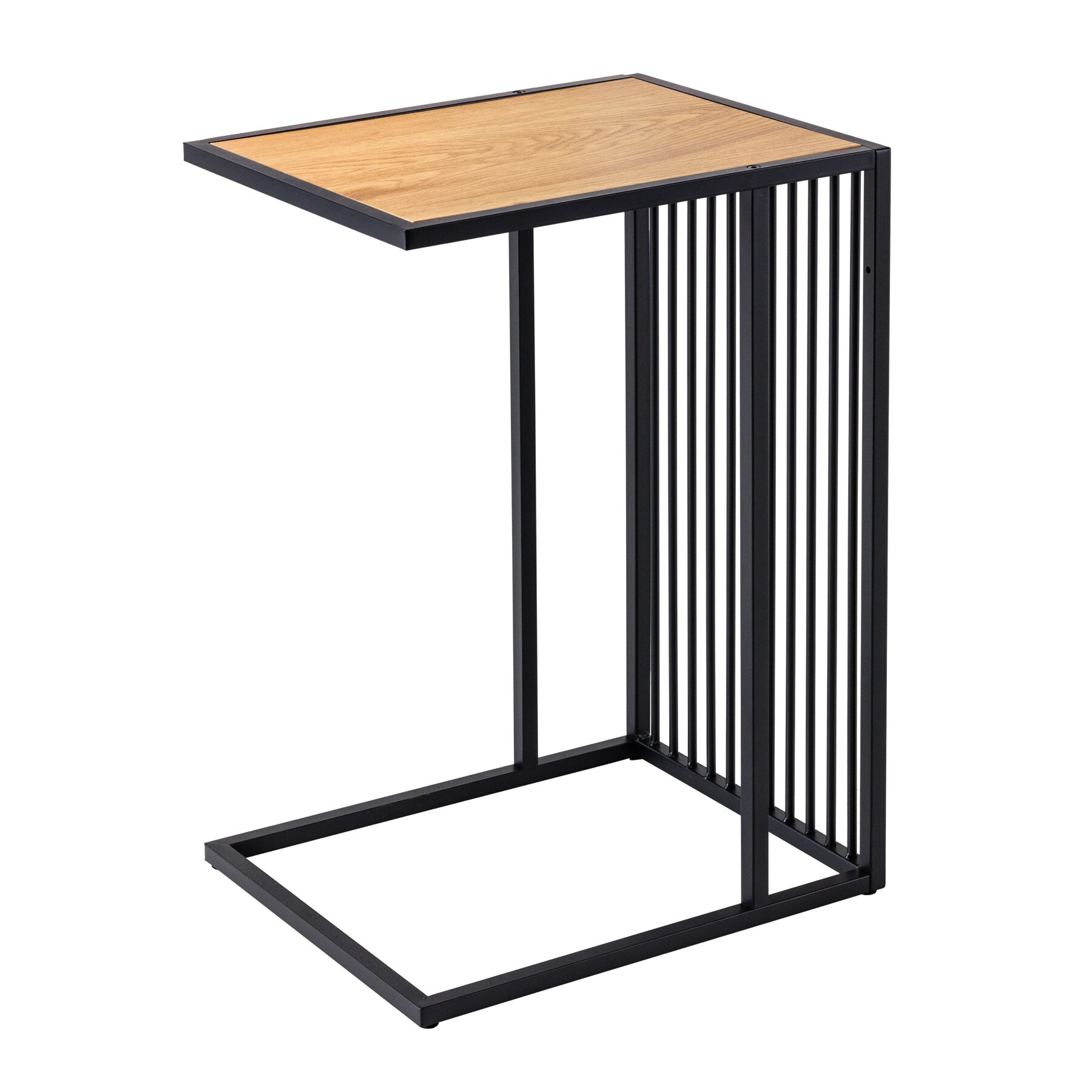 riess-ambiente Beistelltisch ARCHITECTURE - 65cm natur schwarz Wildeiche Holz