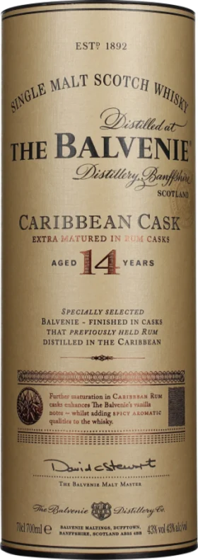 BALVENIE 14 YEARS CARIBBEAN CASK 70CL