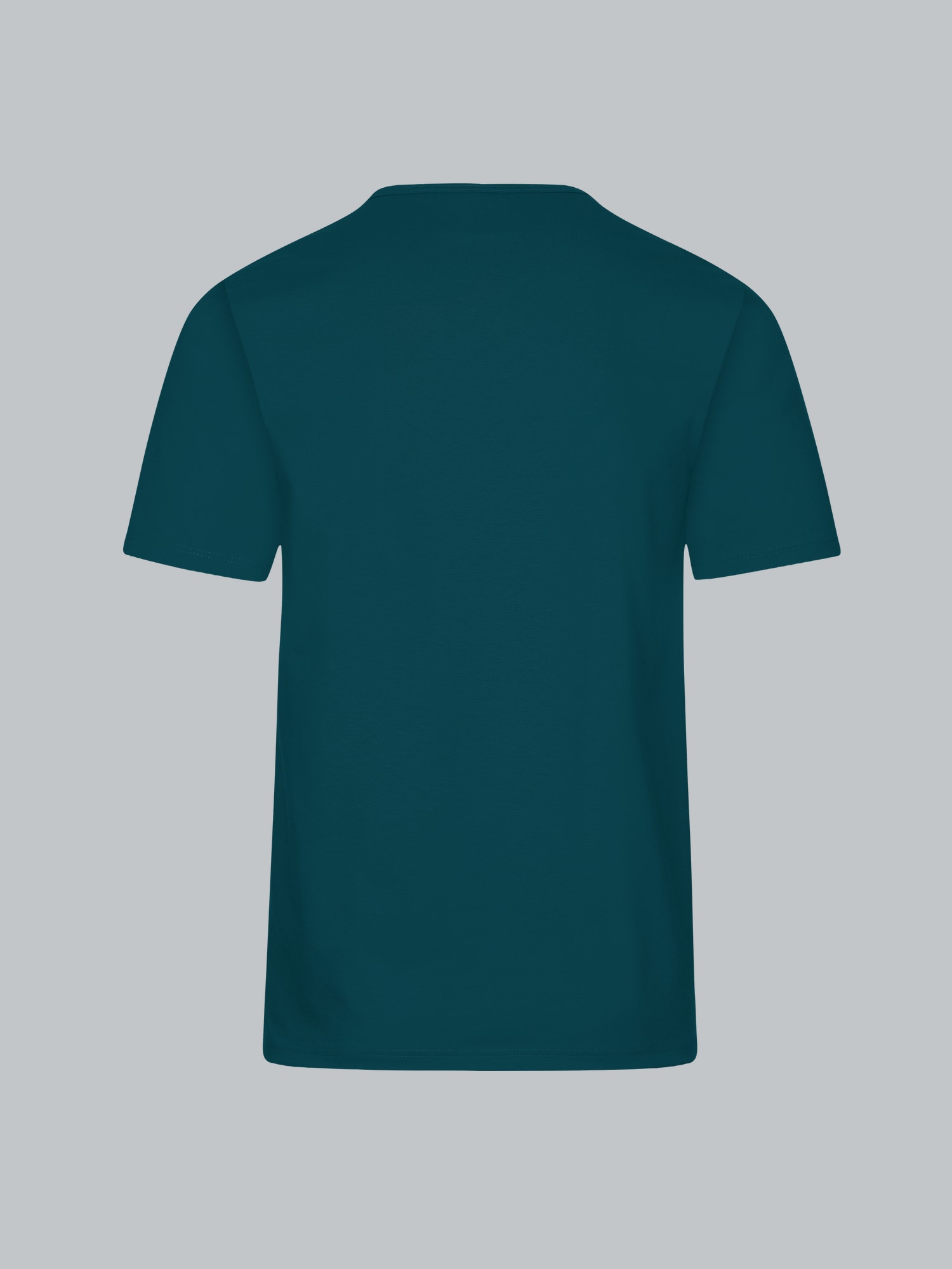 T-Shirt mit Knopfleiste DELUXE Baumwolle Saphir