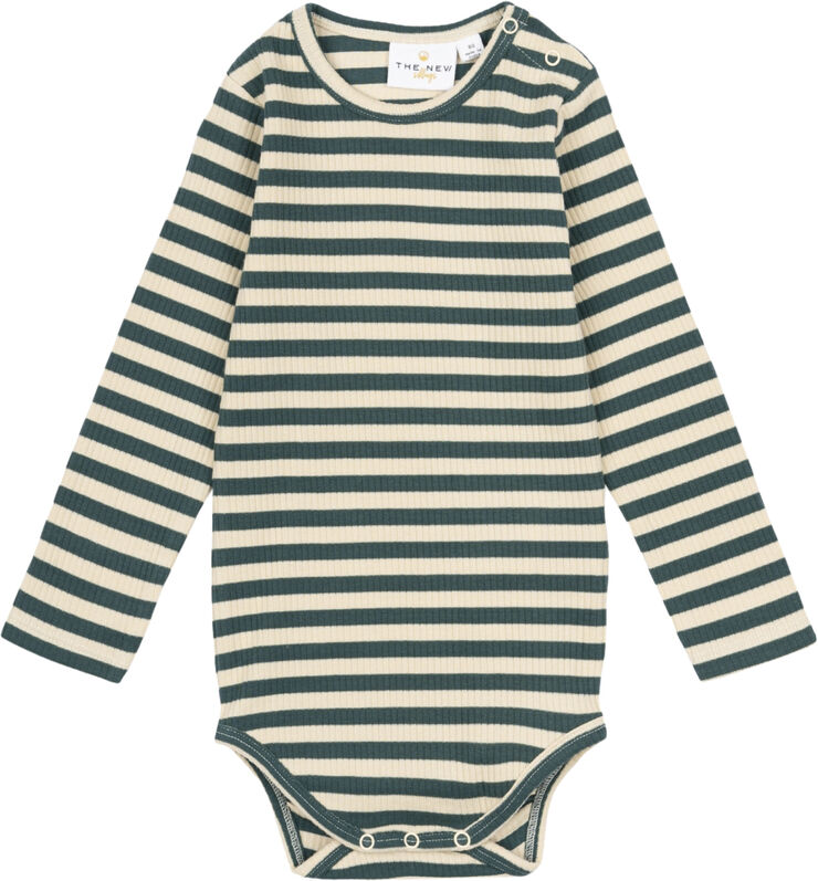 The New TNSFro Uni L_S Rib Body Grøn