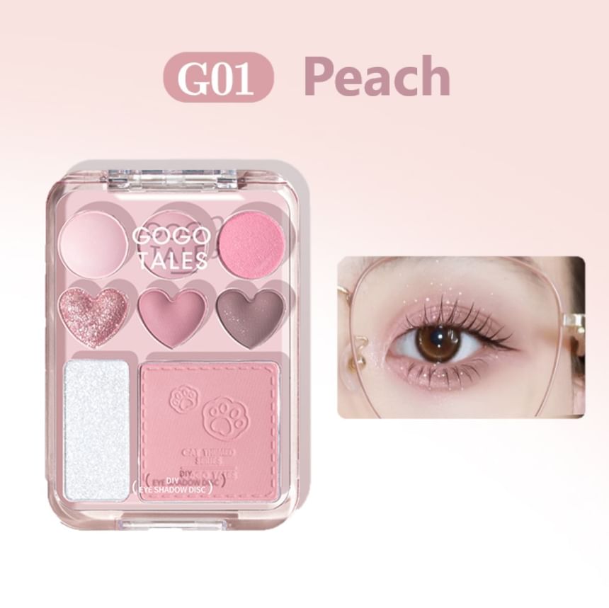 GOGO TALES - Heart Blush Palette - Perzik