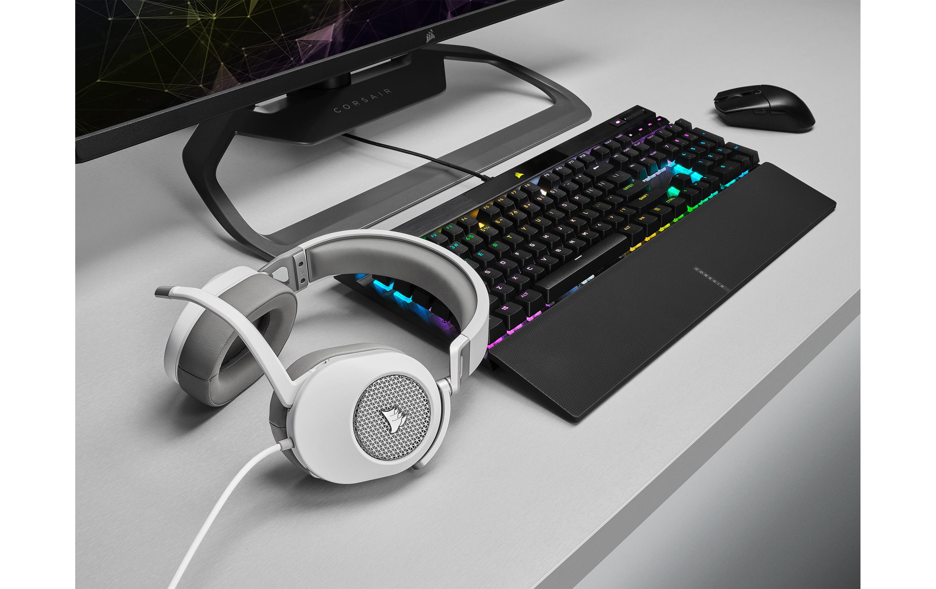 Headset HS65 Surround WeissGaming Headset mit Surround Sound