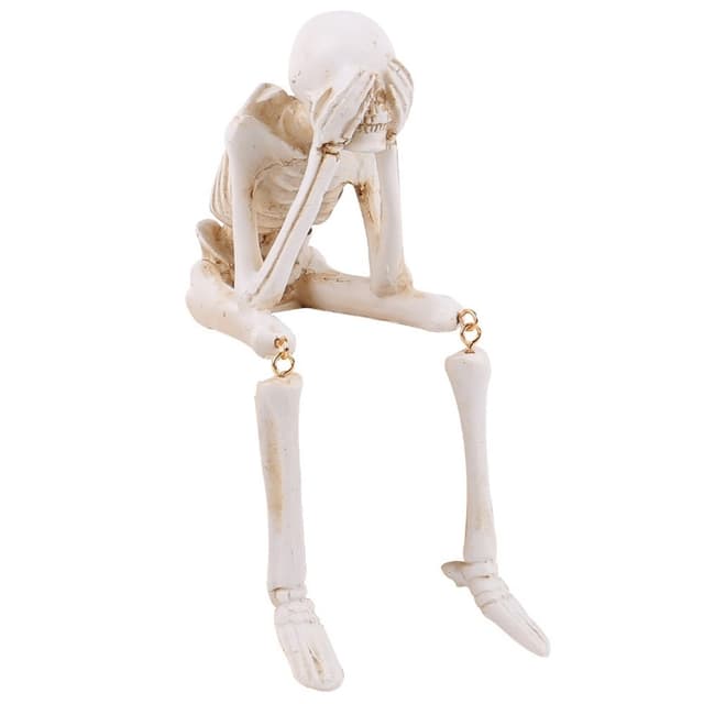Halloween skelet figur Spooky Skull Dekoration Party Haunted House