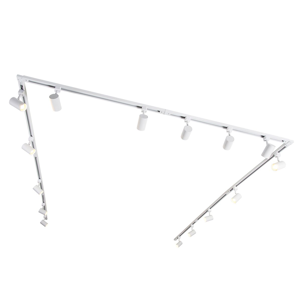 Modern 1-fase railsysteem met 15 spots wit - Iconic Jeana