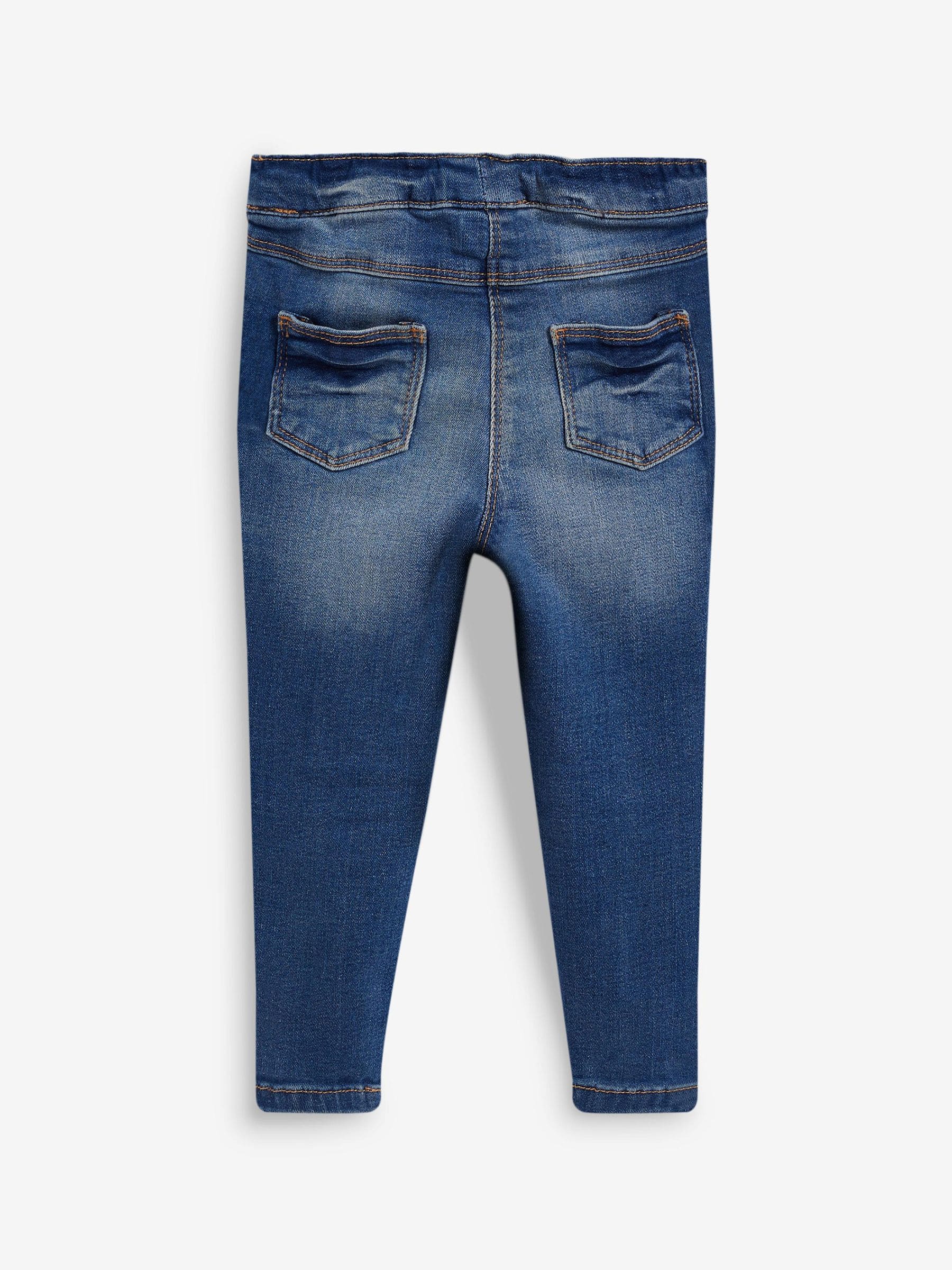 Middenblauw denim - Jegging met elastische taille (3 mnd-7 jr)