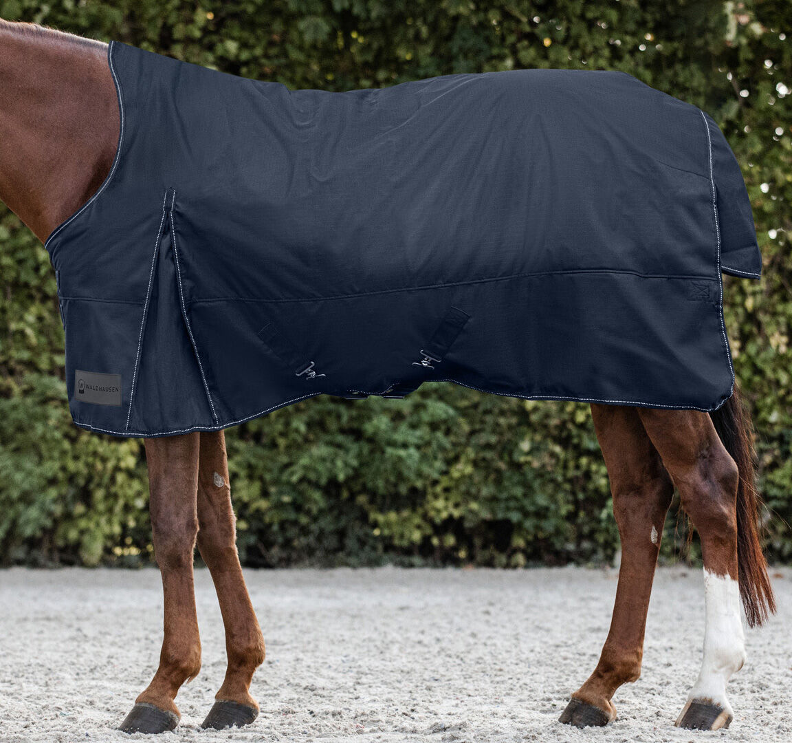Waldhausen Nordic Hoge nek Light - Winterdeken - Paardendeken - Blauw - 165/215