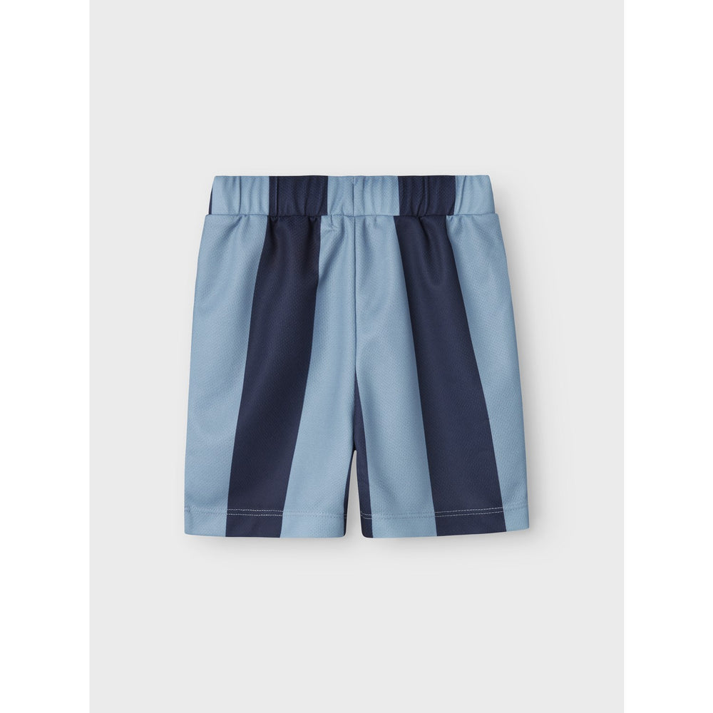 Køb Name It Dusty Blue Nmmjakari Paw Nreg Long Poly Shorts Cplg