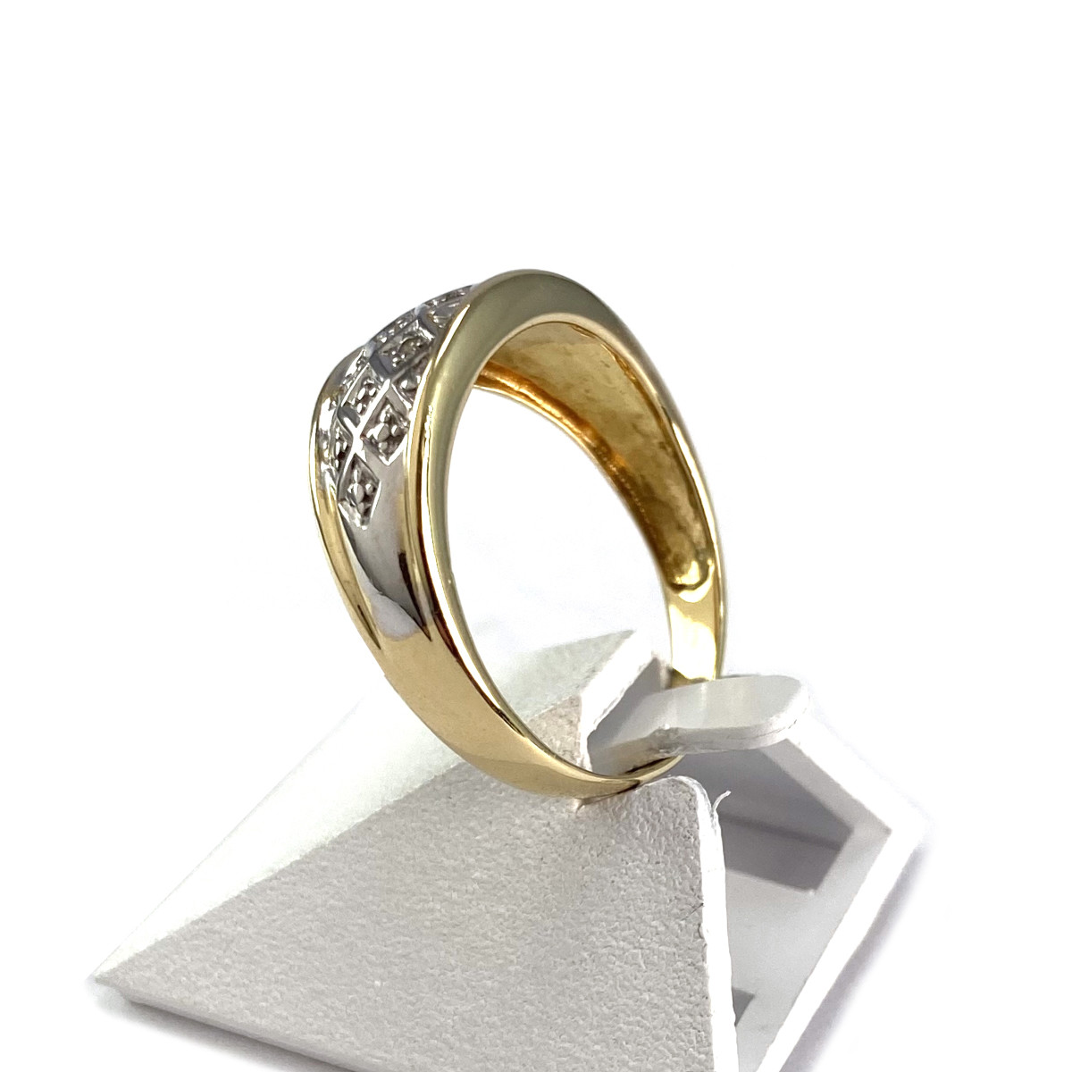 Bague d'occasion or 750 jaune diamants