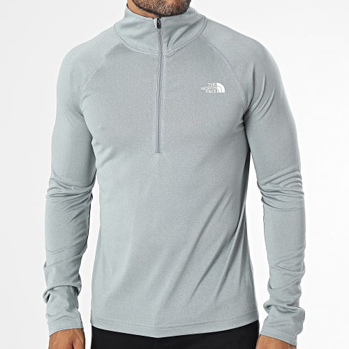 Tee Shirt Manches Longues Col Zippé Flex II Gris