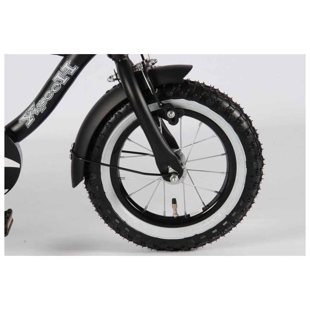 Volare Black Cruiser Fiets - 12 inch - Zwart
