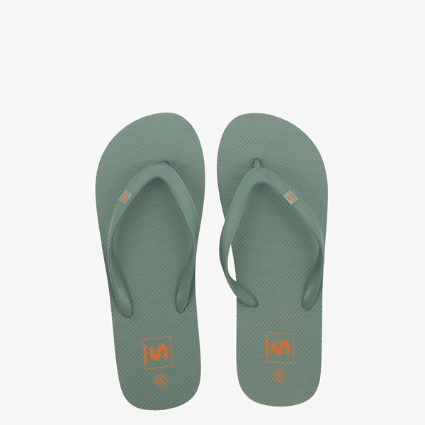 Dames teenslippers donkergroen