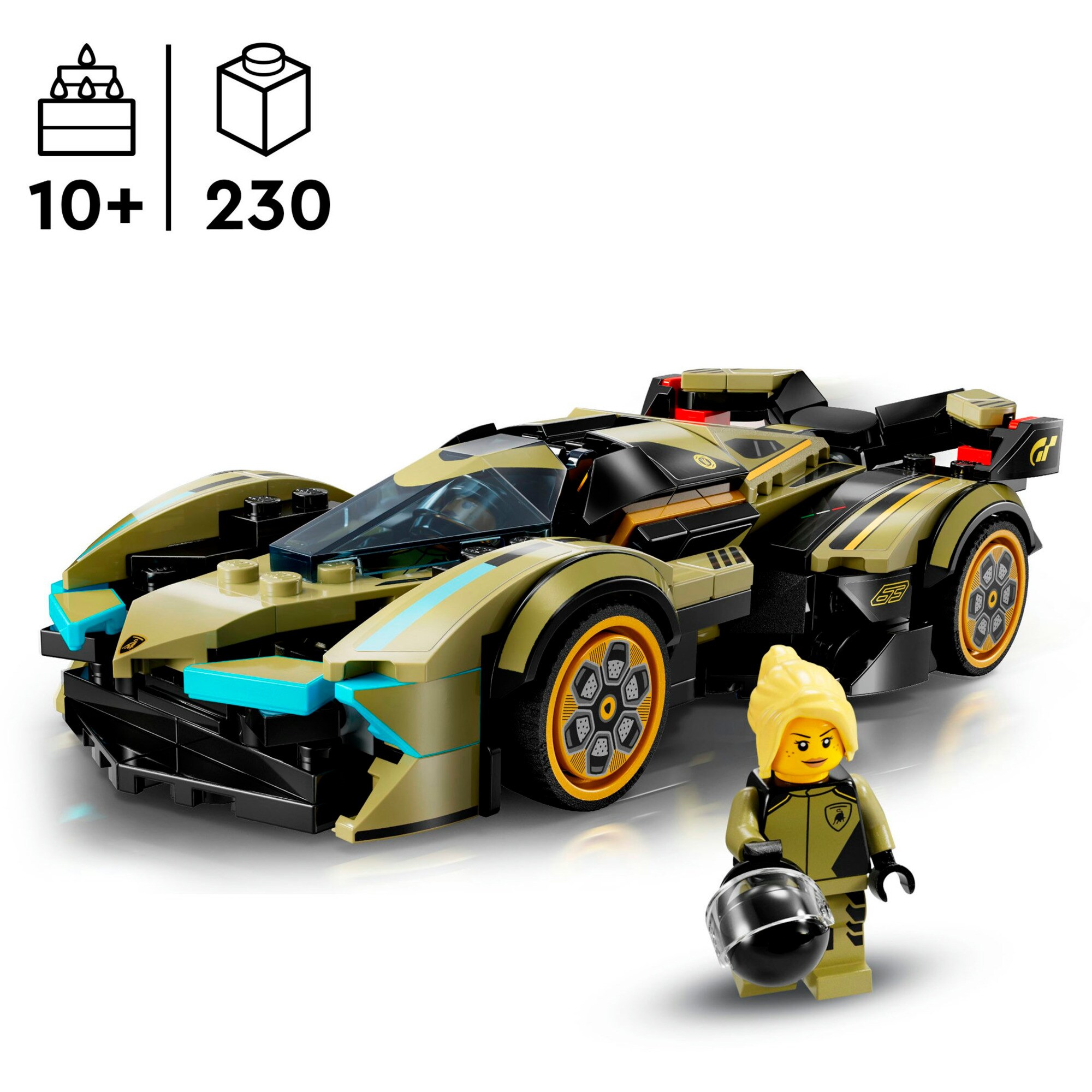 LEGO Konstruktionsspielzeug Speed Champions Lamborghini Lambo V12 Vision GT Supersportwagen