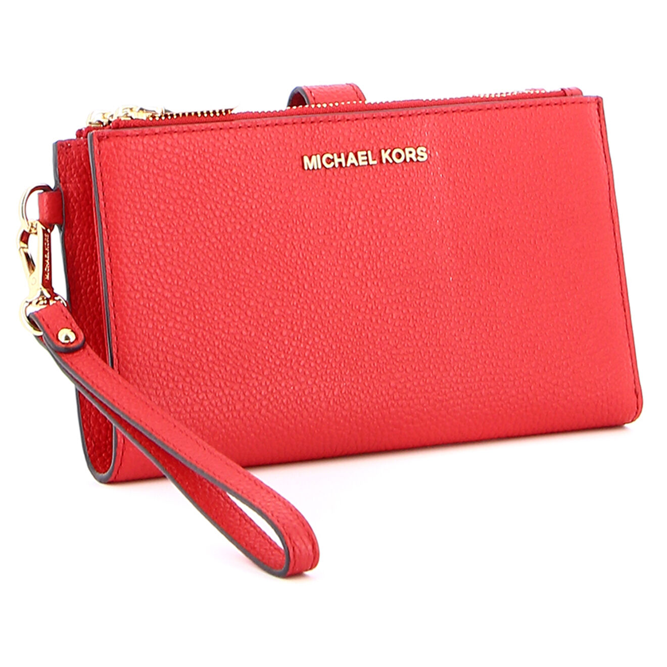 Michael Kors Portefeuille en Cuir Jet Set Travel M  rouge - 13.5x9 cm
