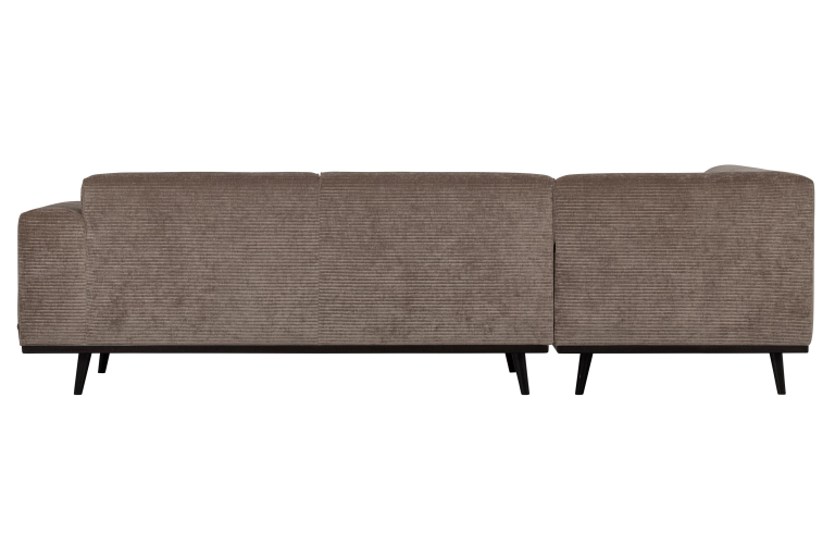 WOOOD Statement hoekbank links rib warm groen