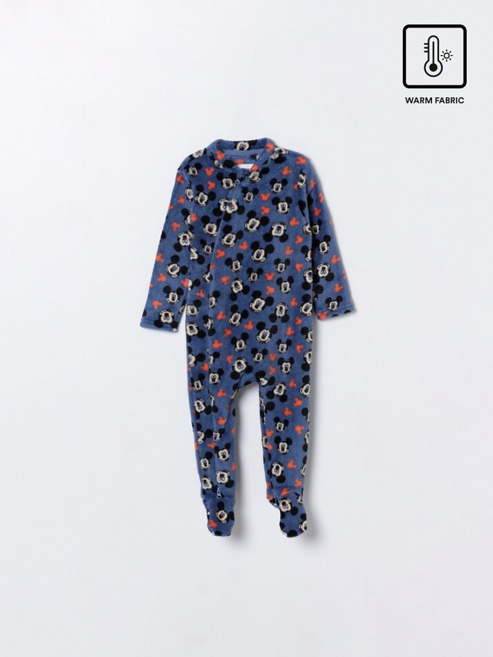Pijama de veludo da Minnie Mouse ©DS - Azul Escuro
