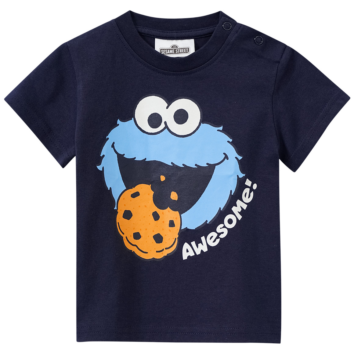 Topomini Sesamstraße T-Shirt mit Print dunkelblau