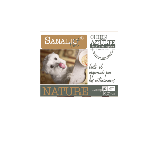 Aliment naturel pour chien adulte Sanalio