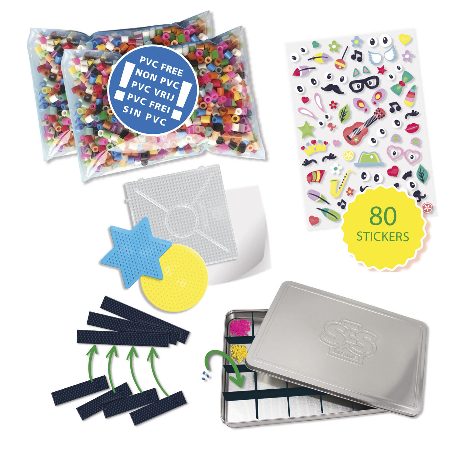 SES Creative Beedz Strijkkralen - Luxe Sorteerbox