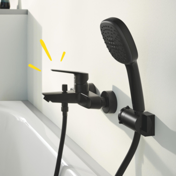 Grohe bad-/douchemengkraan Start mat zwart 15 cm