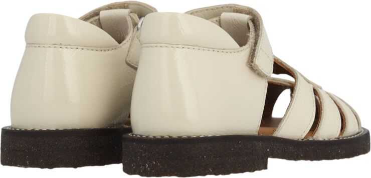 ANGULUS Hjertesandal med funklende glitter 3285 buttermilk