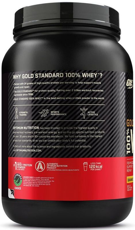 Optimum Nutrition Gold Standard 100% Whey Protein - Banana Cream - Proteine Poeder - Eiwitshake - 900 gram (28 servings)