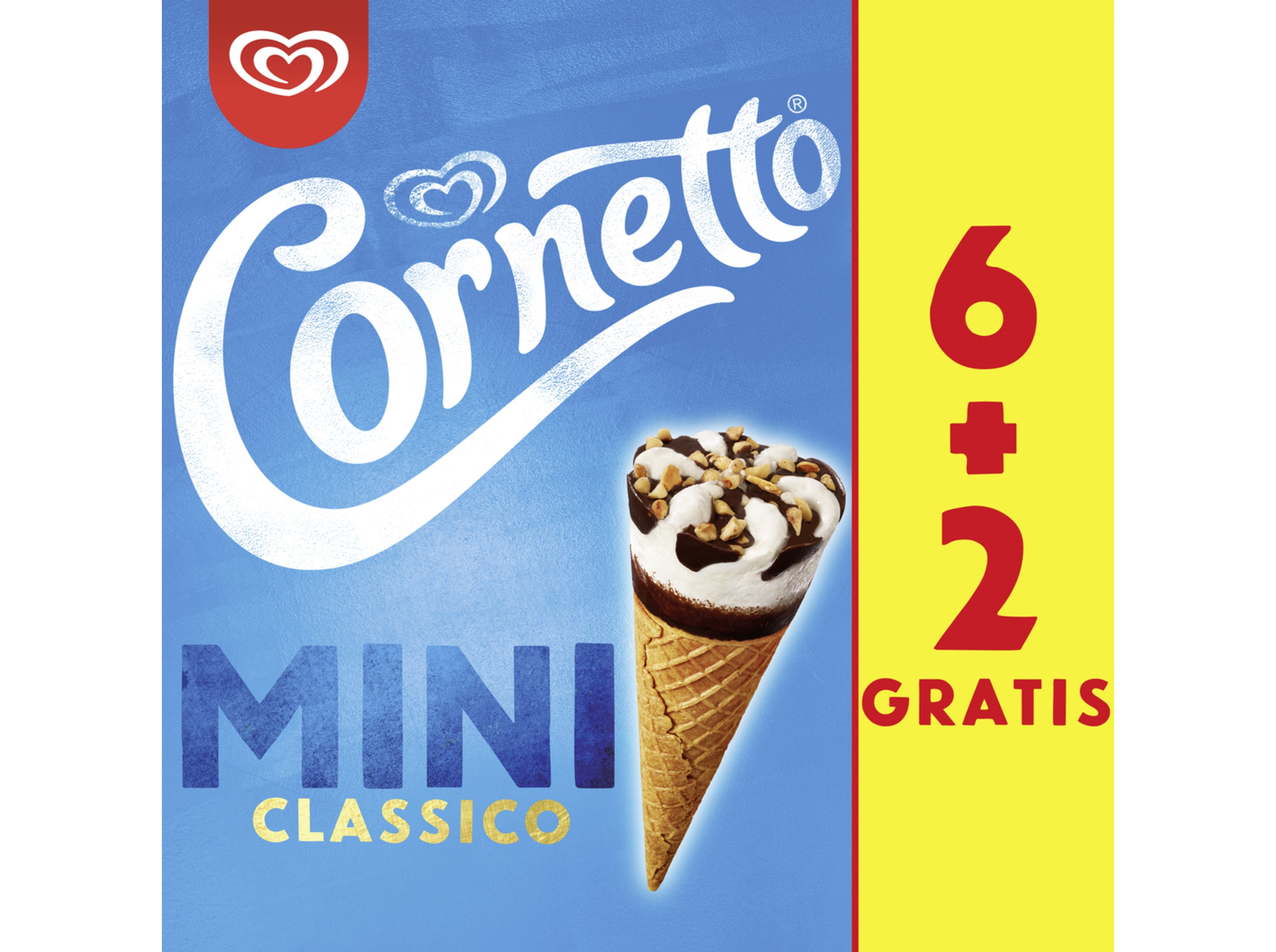 GELADO CORNETTO MULTIPACK MINI CLÁSSICO 8X60ML