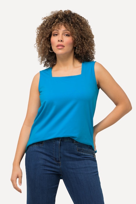 Longtop, Classic Fit, Carree-Ausschnitt, ärmellos