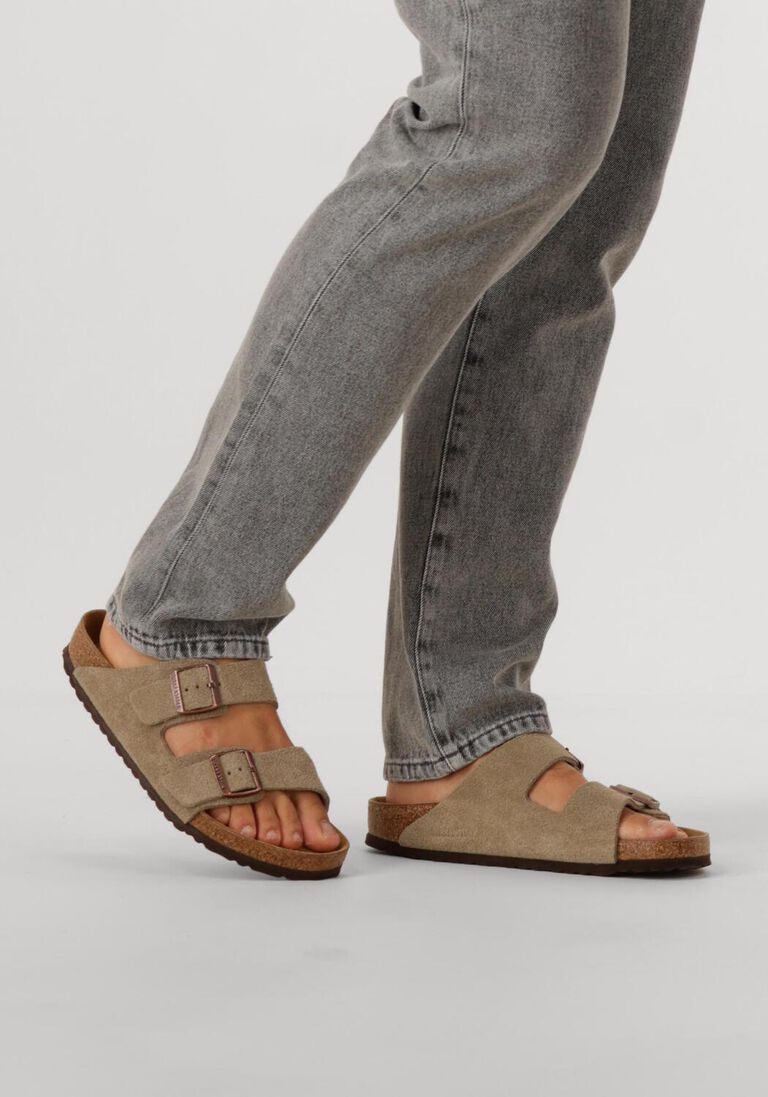 taupe birkenstock slippers arizona heren
