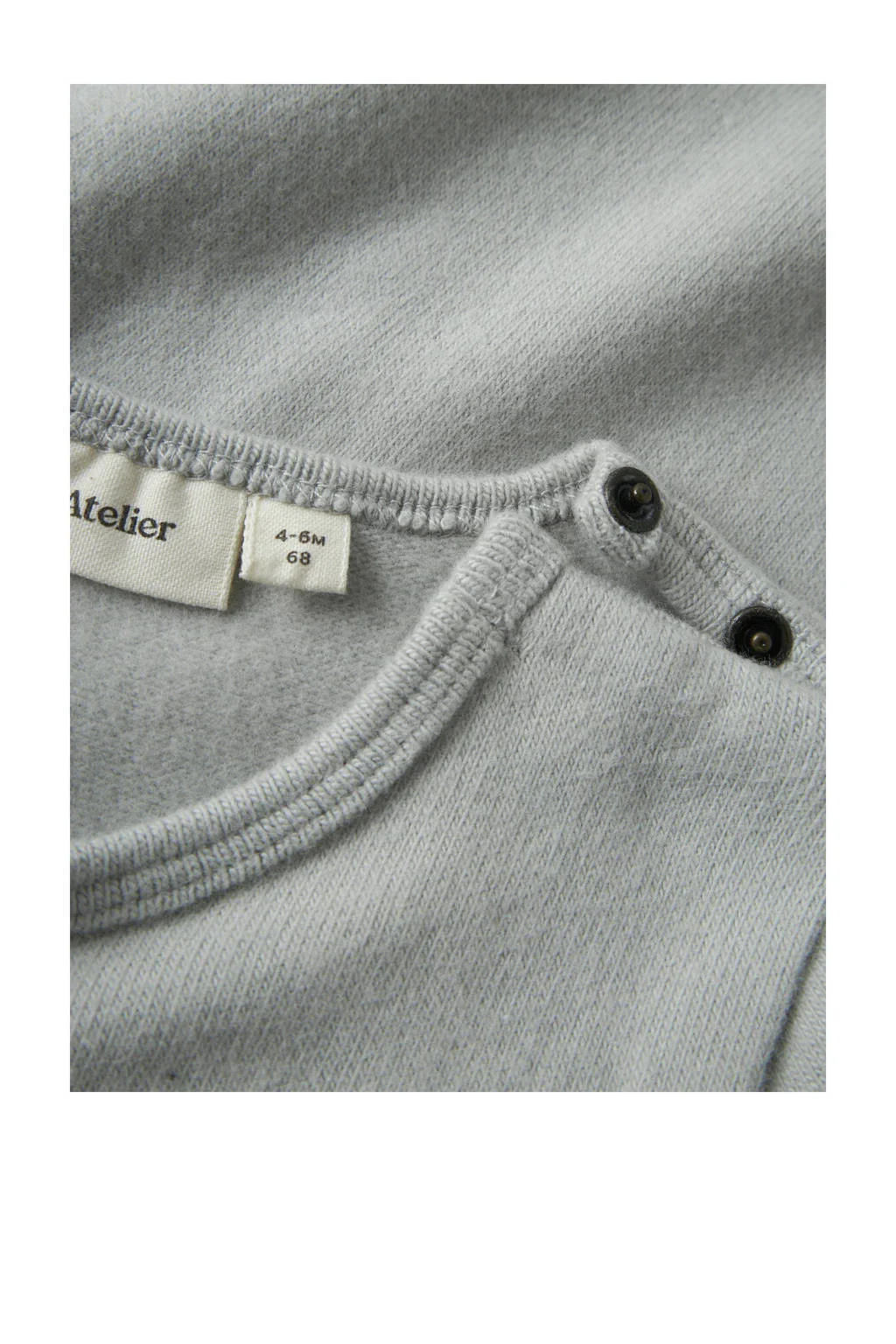 LIL' ATELIER BABY longsleeve grijs