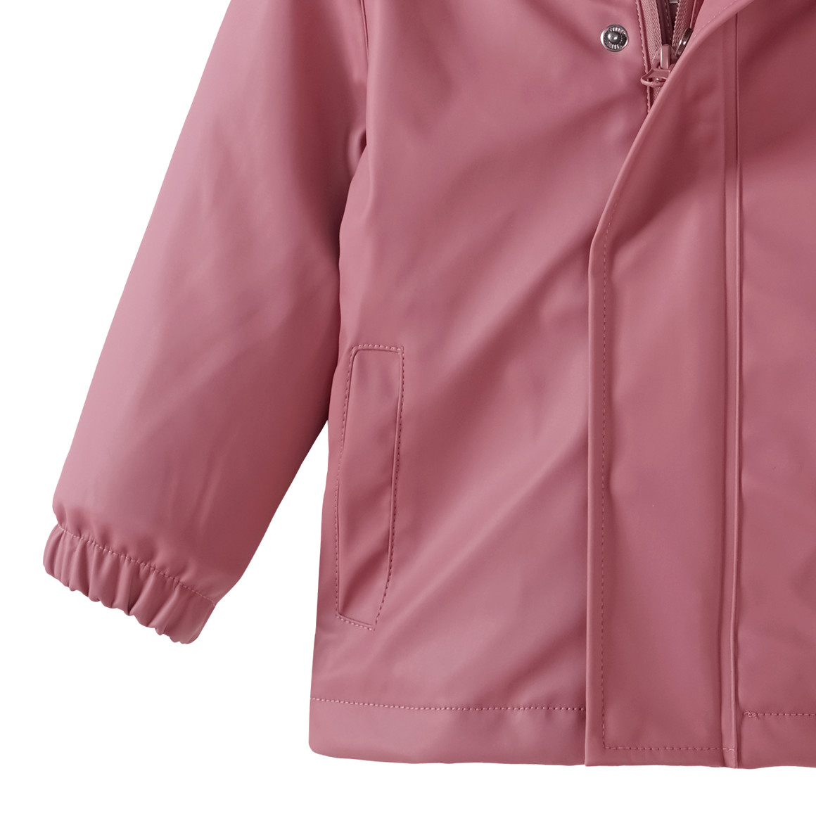 Famy Baby Regenjacke mit gestepptem Futter rosa