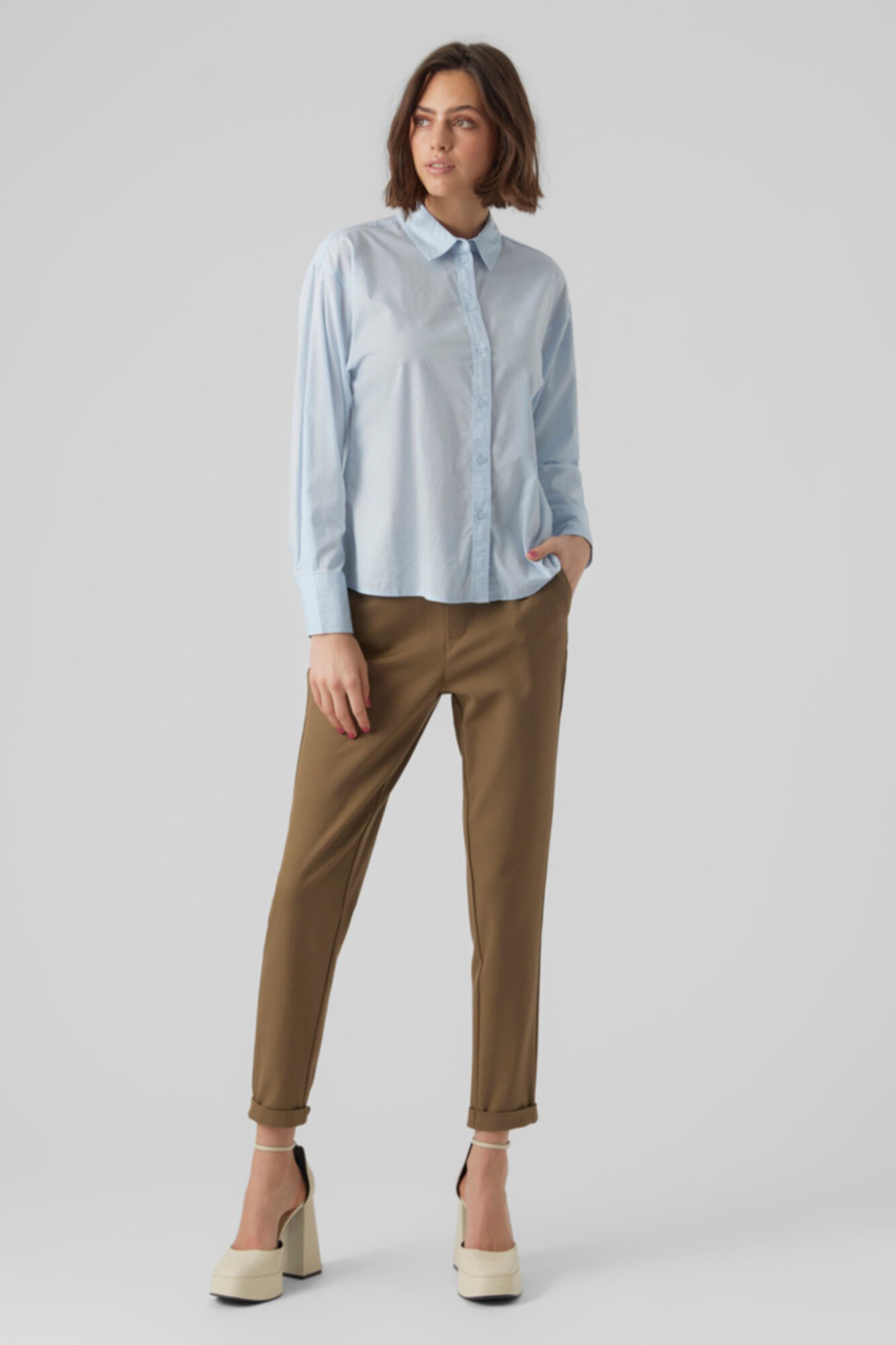 Camisa comprida - Azul