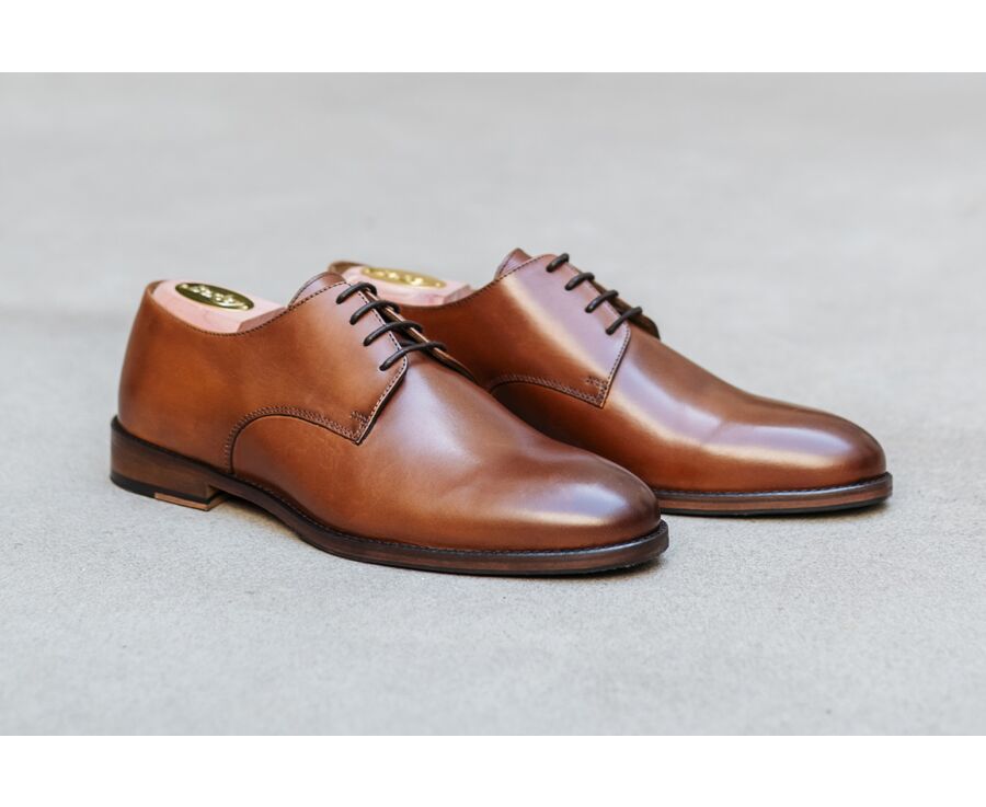 Derbies homme Cognac Patiné - DOVER II PATIN