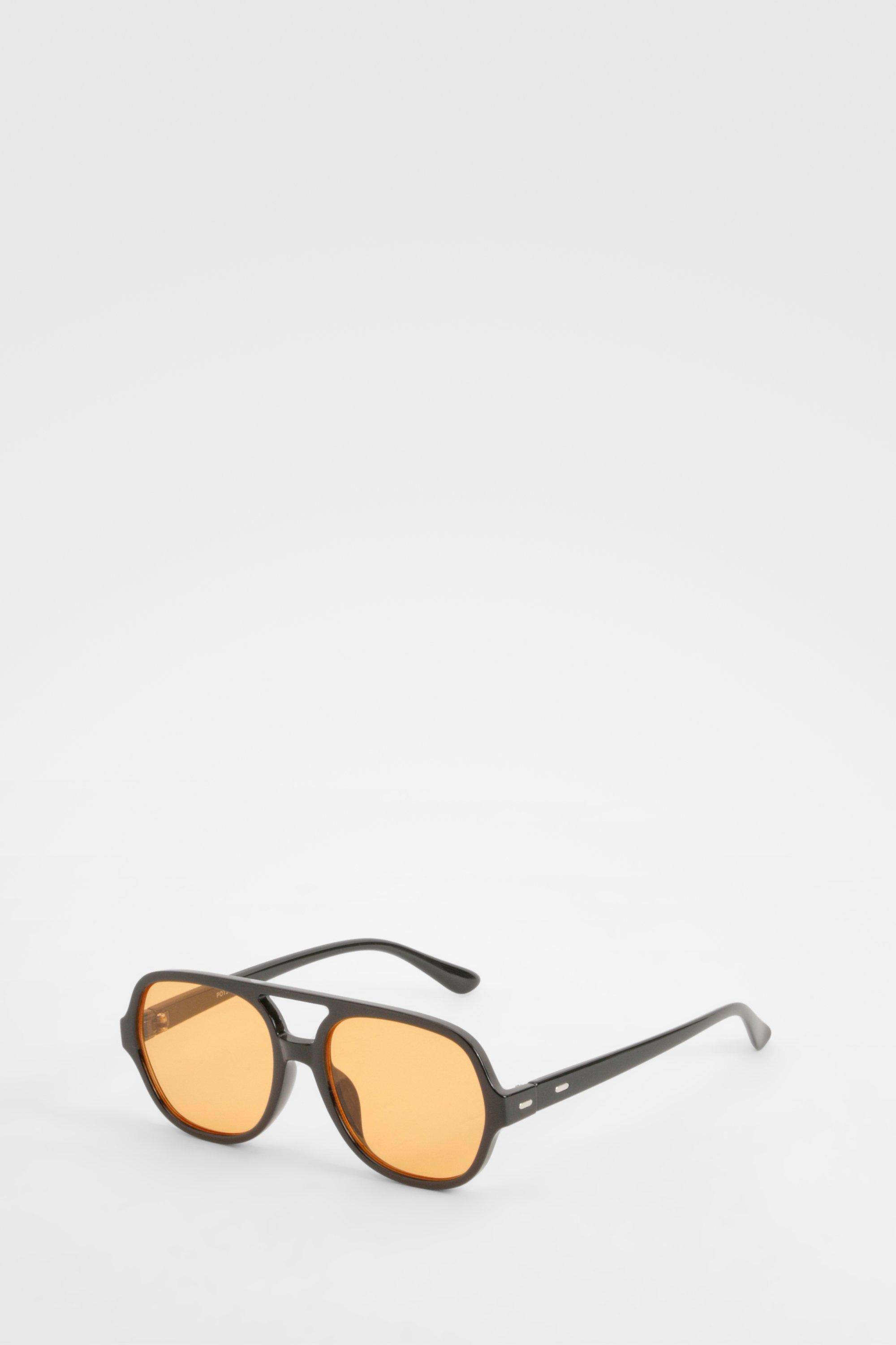 boohoo Lunettes de soleil aviateur à monture épaisse