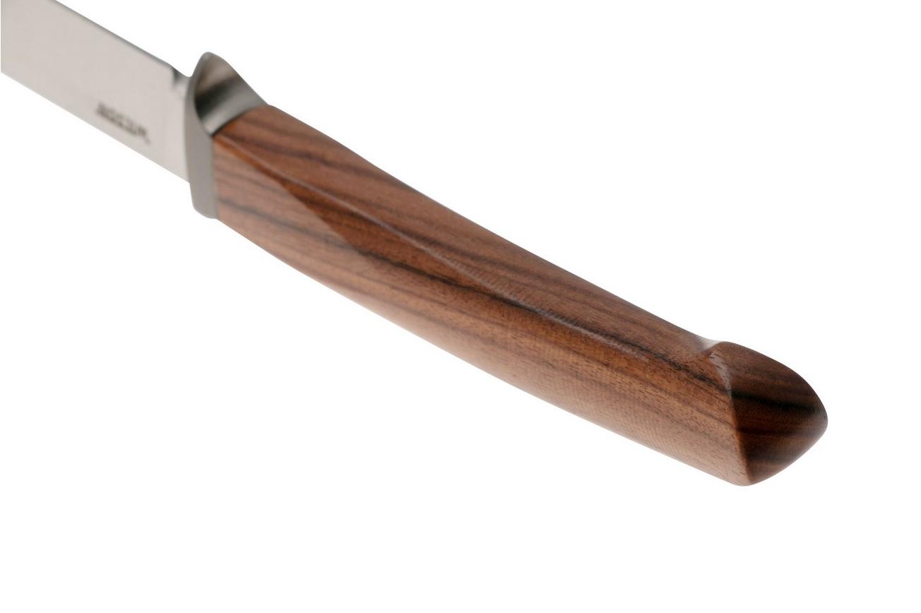 LionSteel Ago AG1-ST Santos Wood, Titanium Guard, vaststaand mes