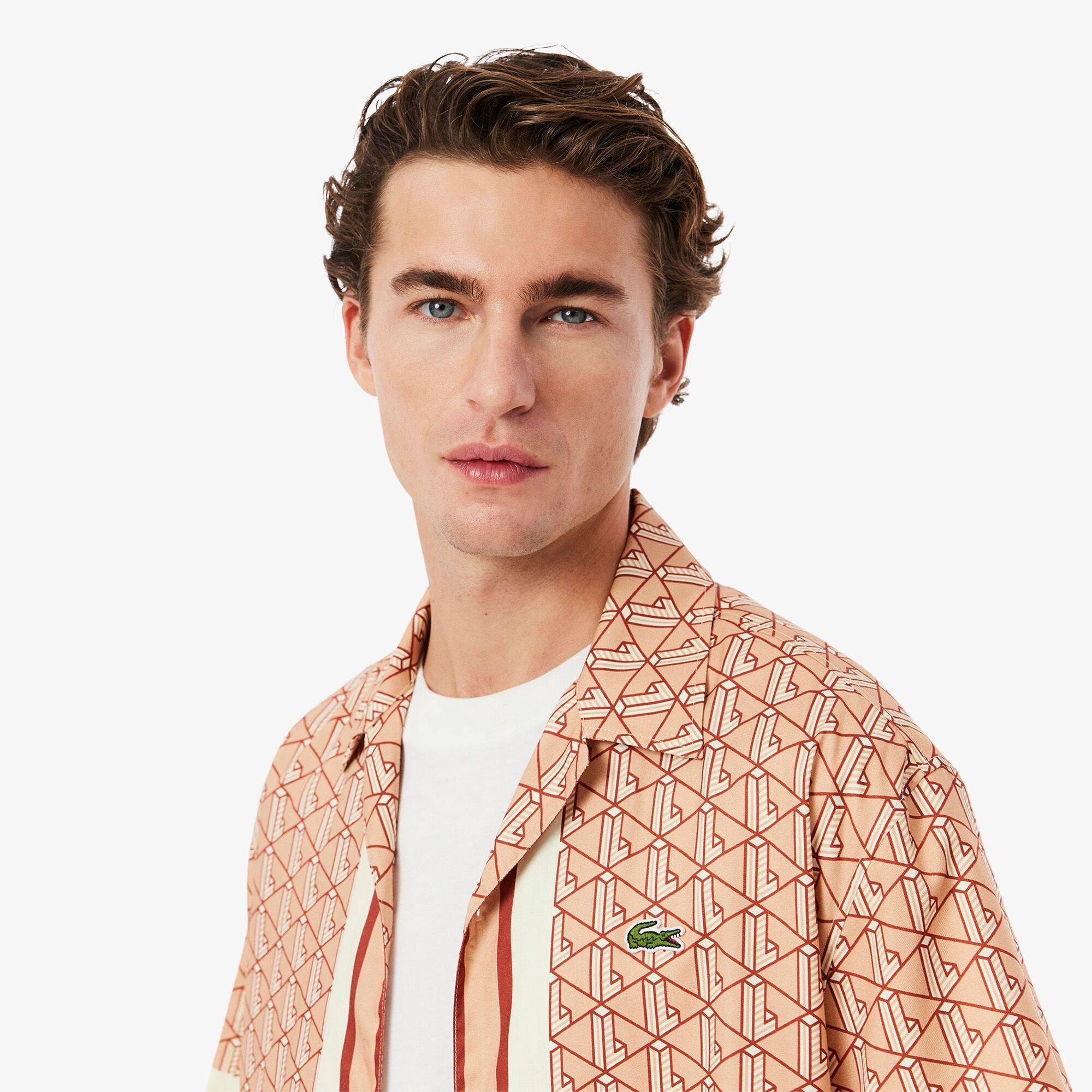 Lacoste All Over Patterned Short Sleeve Shirt