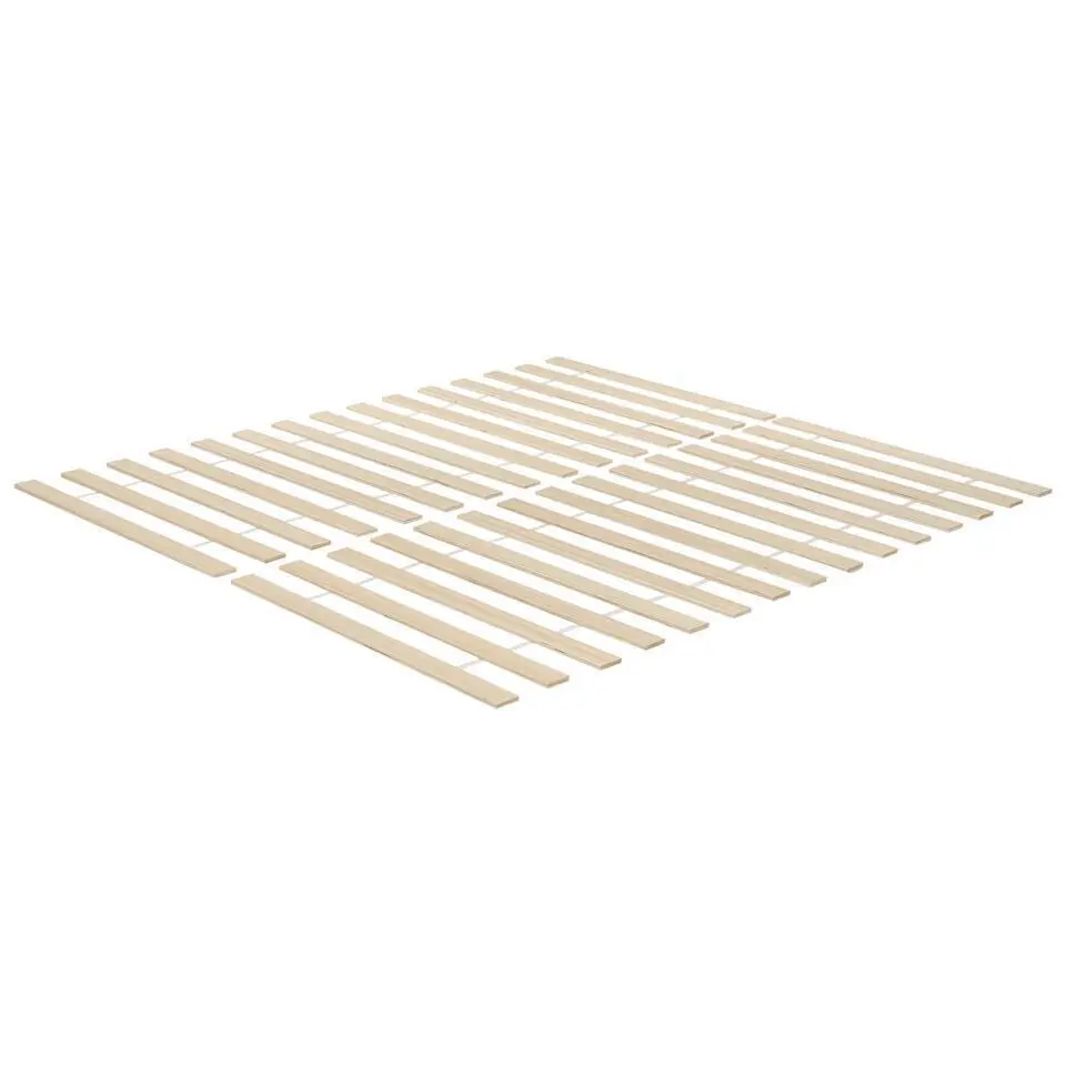 OLENDON - Tweepersoonsbed - Wit - 180 x 200 cm - Dennenhout