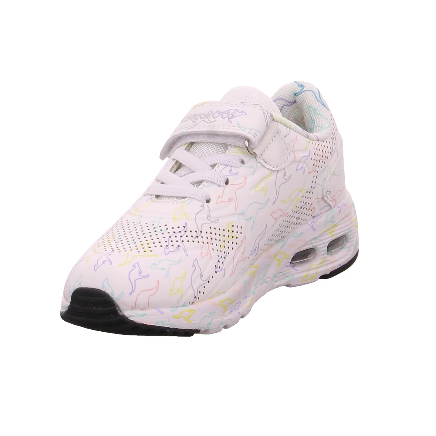 KANGAROOS Kinder Sportschuh Weiss Lederimitat