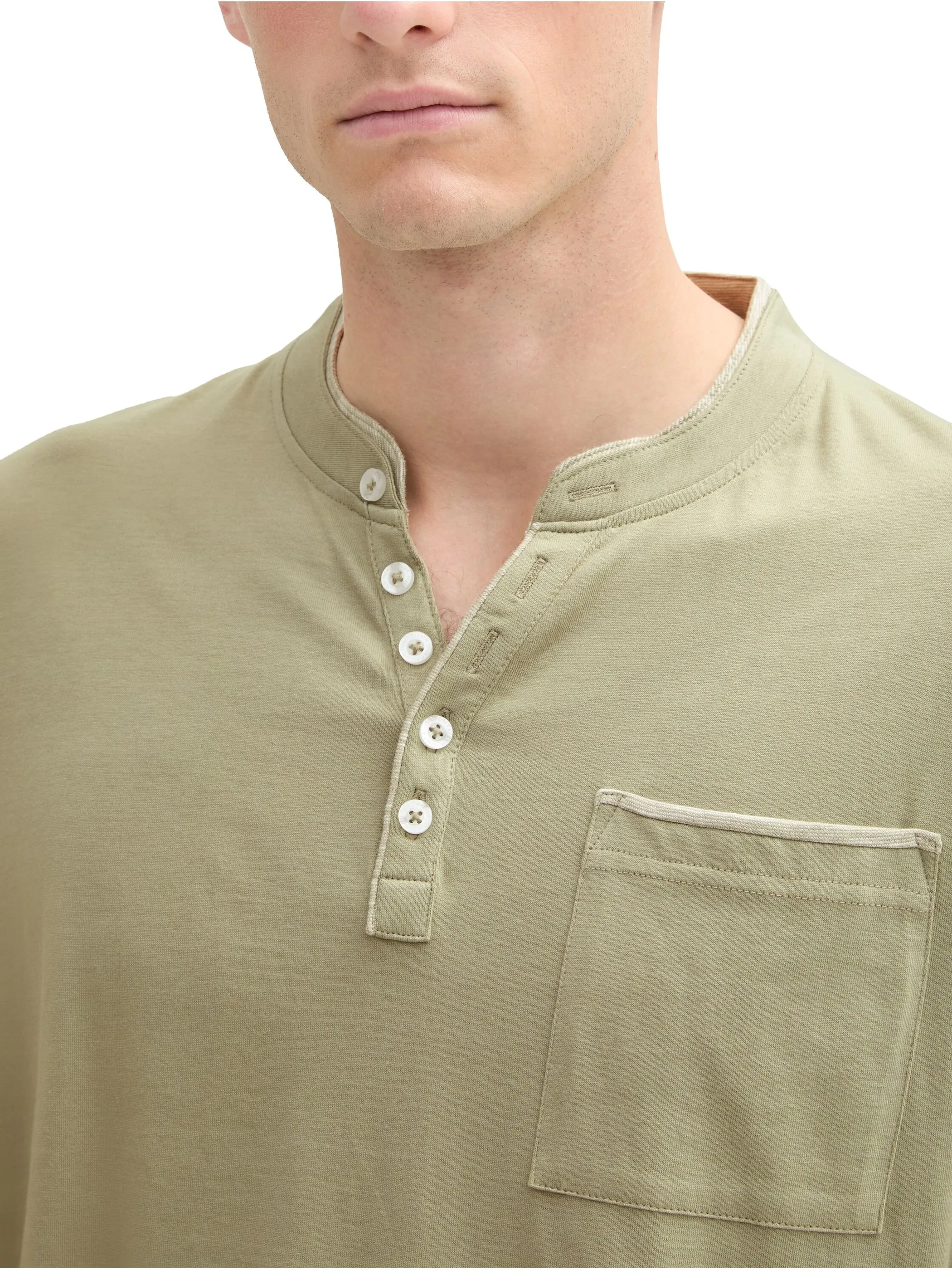 Herren Shirt mit Serafinoausschnitt