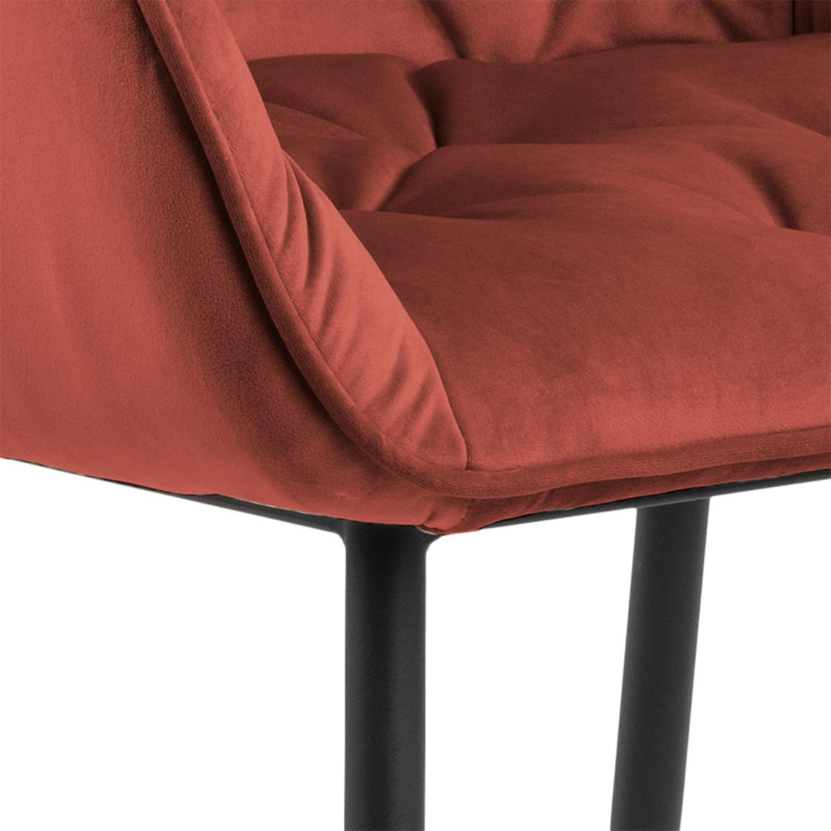 Eetkamerstoel Arian velvet Zachtroze
