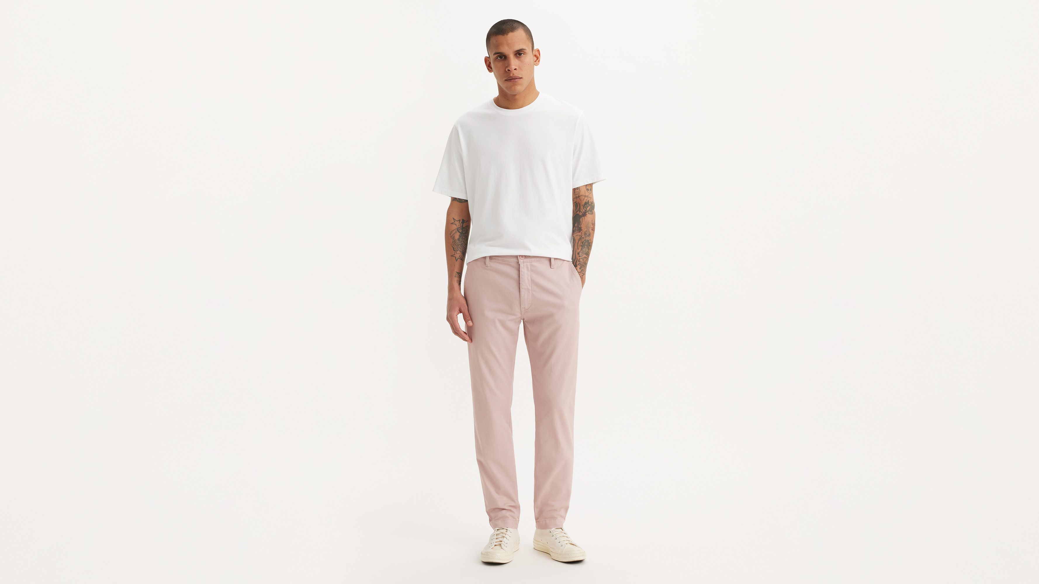 Pantalon XX Chino Standard Taper - Adobe Rose - Rouge