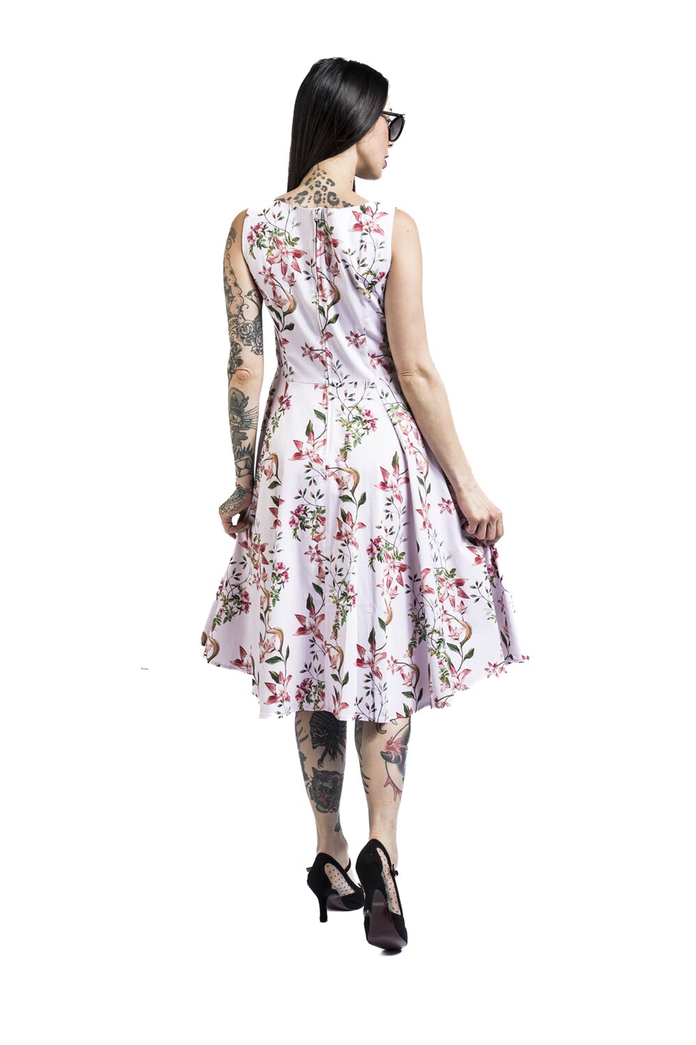 Beatrix Floral Swing Dress | H&R London Robe mi-longue