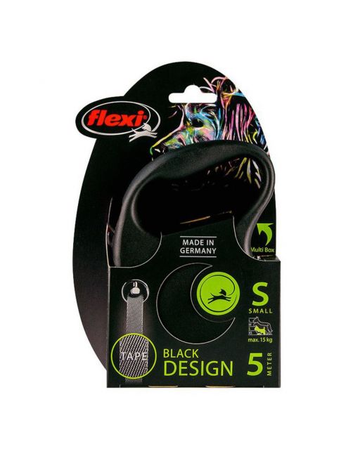 Flexi Black Design Tape S 5 m - Hondenriem