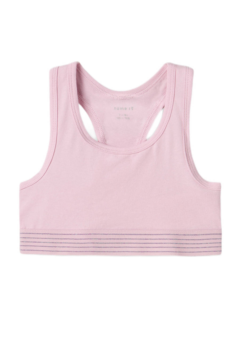 bh top NKFSHORT TOP DOT - set van 2 lila/roze