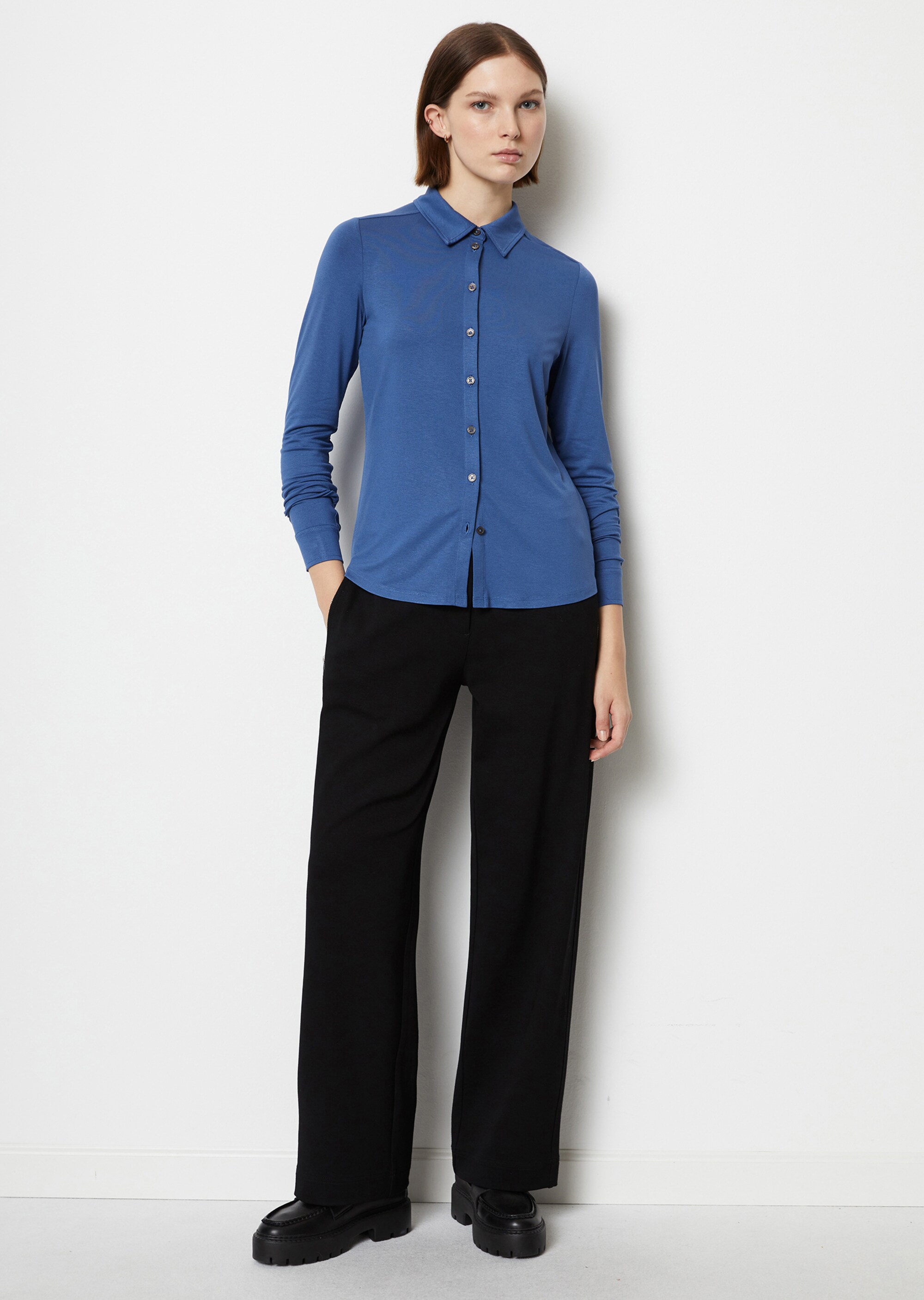 Jersey-Bluse regularaus LENZING™ ECOVERO™