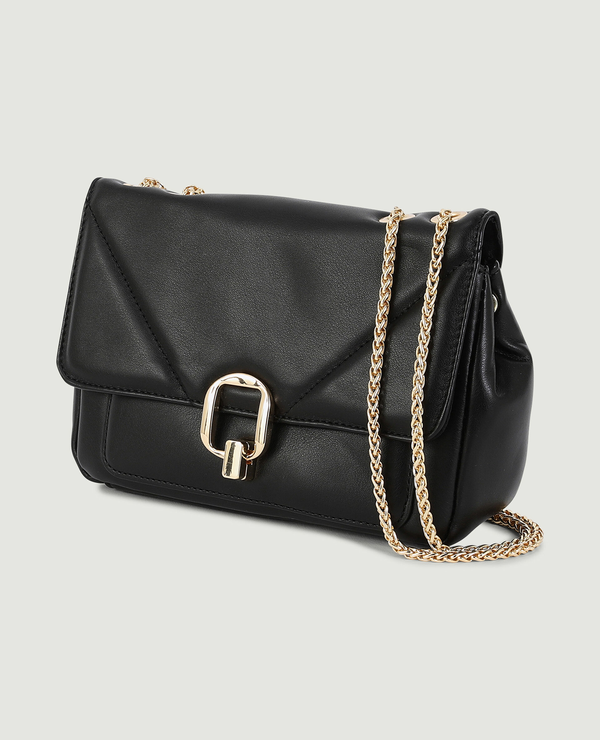Sac pochette avec chaines - Noir