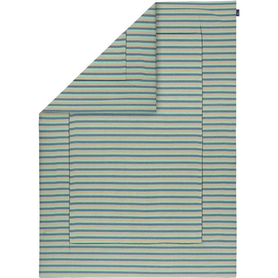 Alvi Krabbeldecke Cornstripe grün 100 x 135 cm