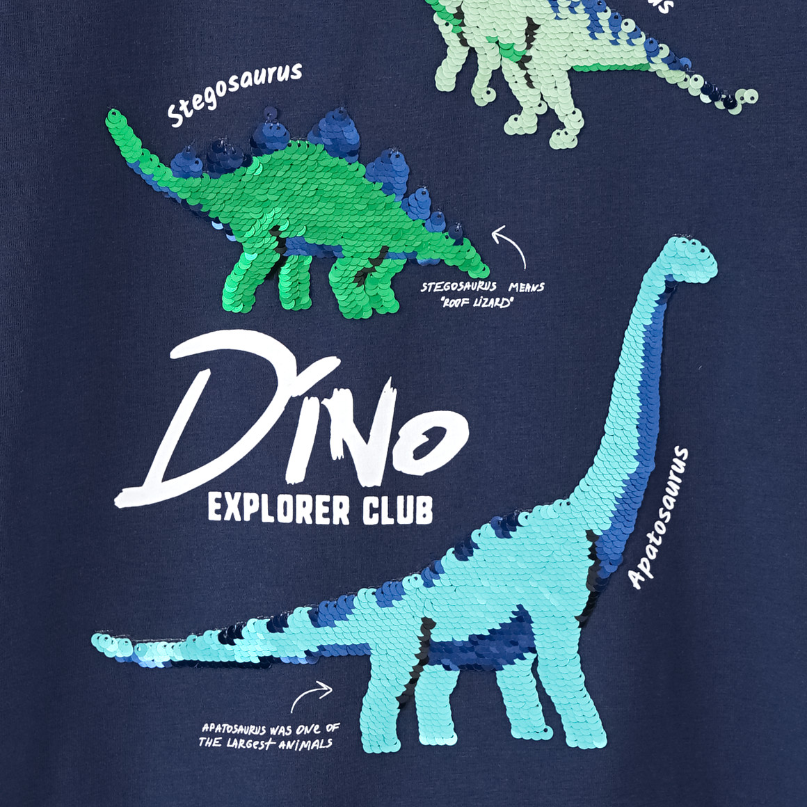 Yigga Jungen T-Shirt mit Wendepailletten dunkelblau