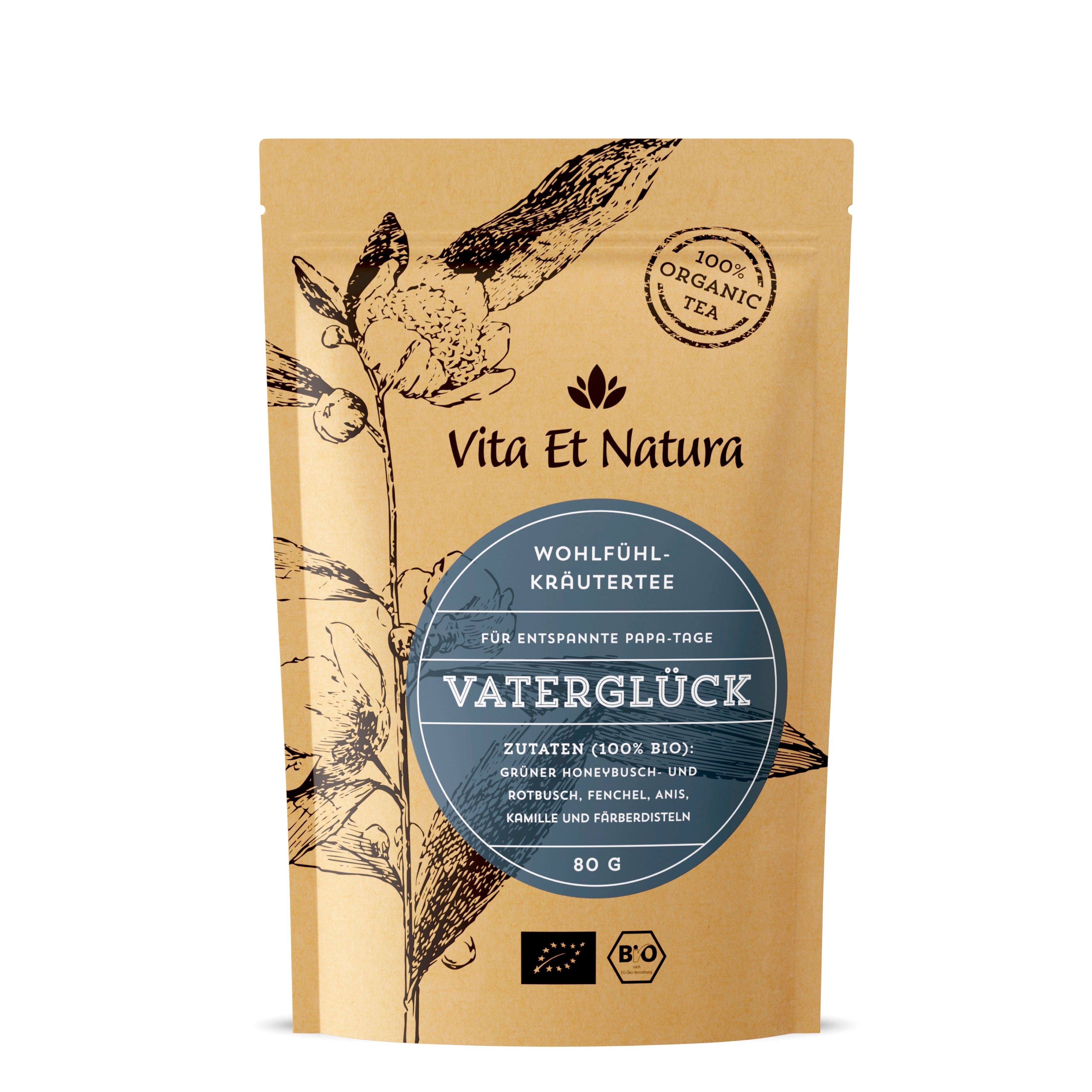Vaterglück Biotee - Geschenk zum Vaterschaft - Vita Et Natura® Teemanufaktur